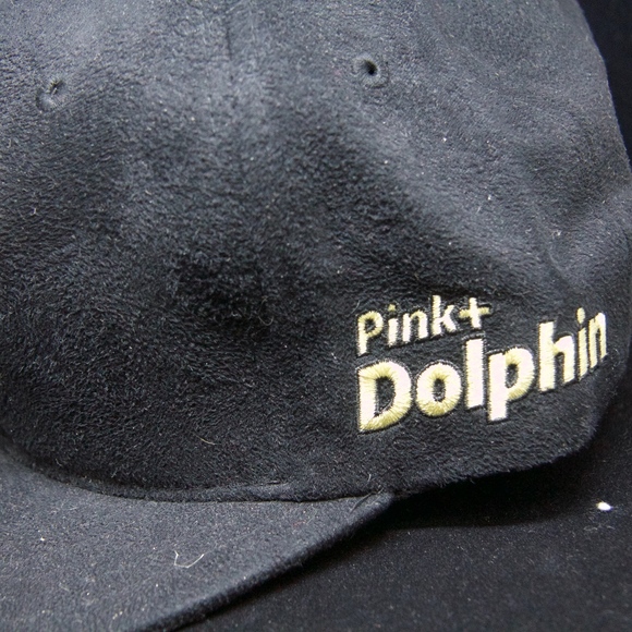 My Pink Dolphin Baseball Hat Gold on Black main image 6